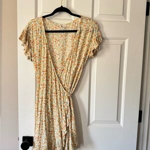 Billabong Floral Wrap Dress